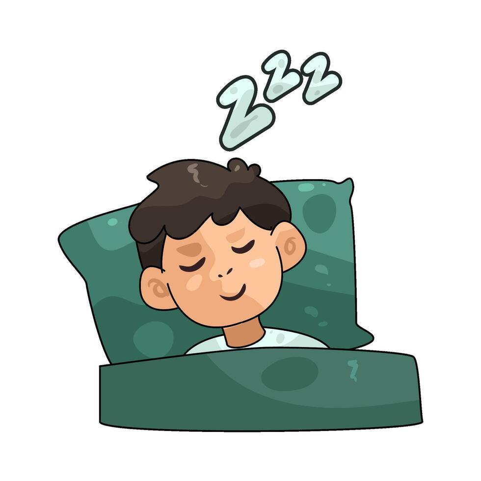 illustration of sleeping man vector