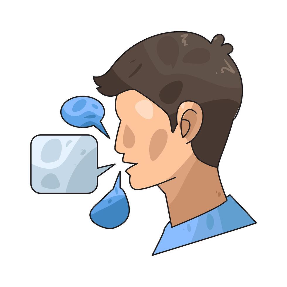 illustration of speaking vector