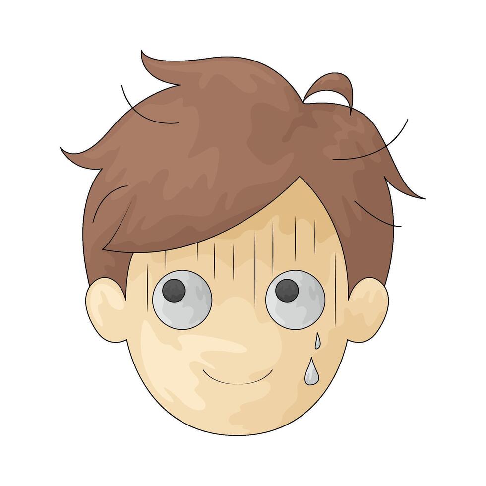 anxiety man illustration vector