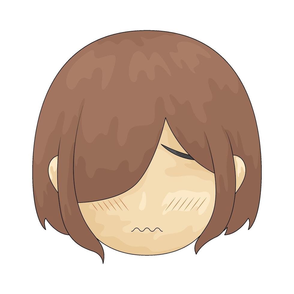 anxiety woman illustration vector