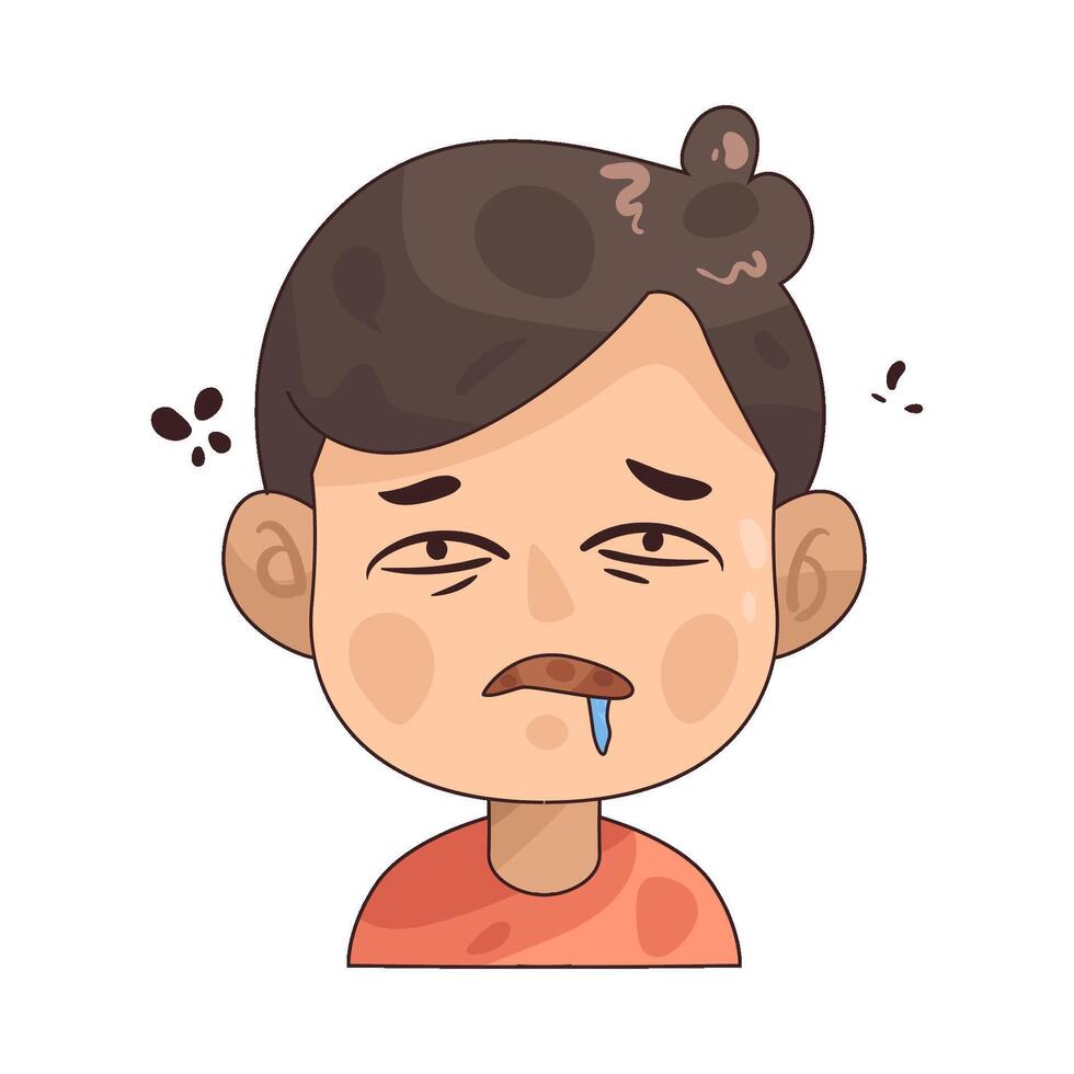 illustration of Toothache vector