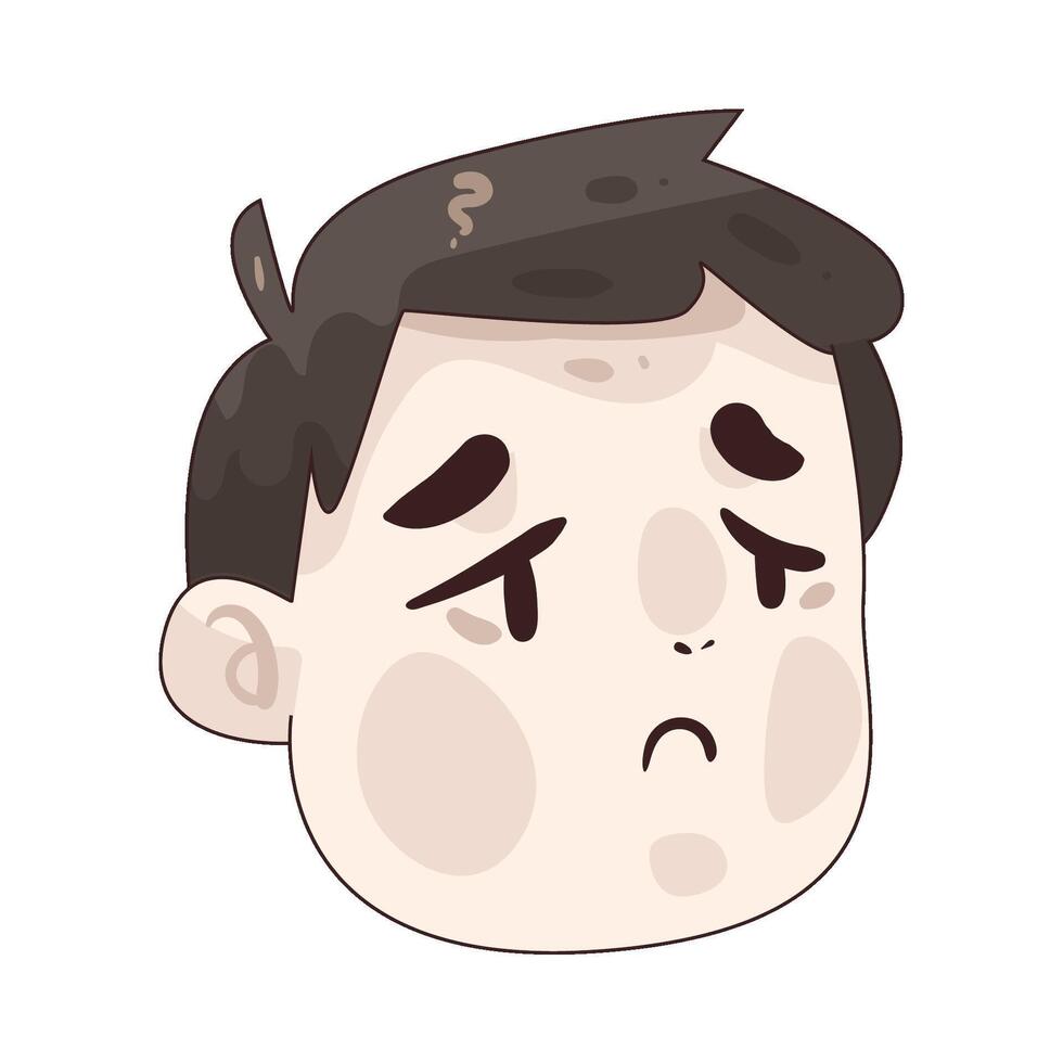 Pale Face illustration vector