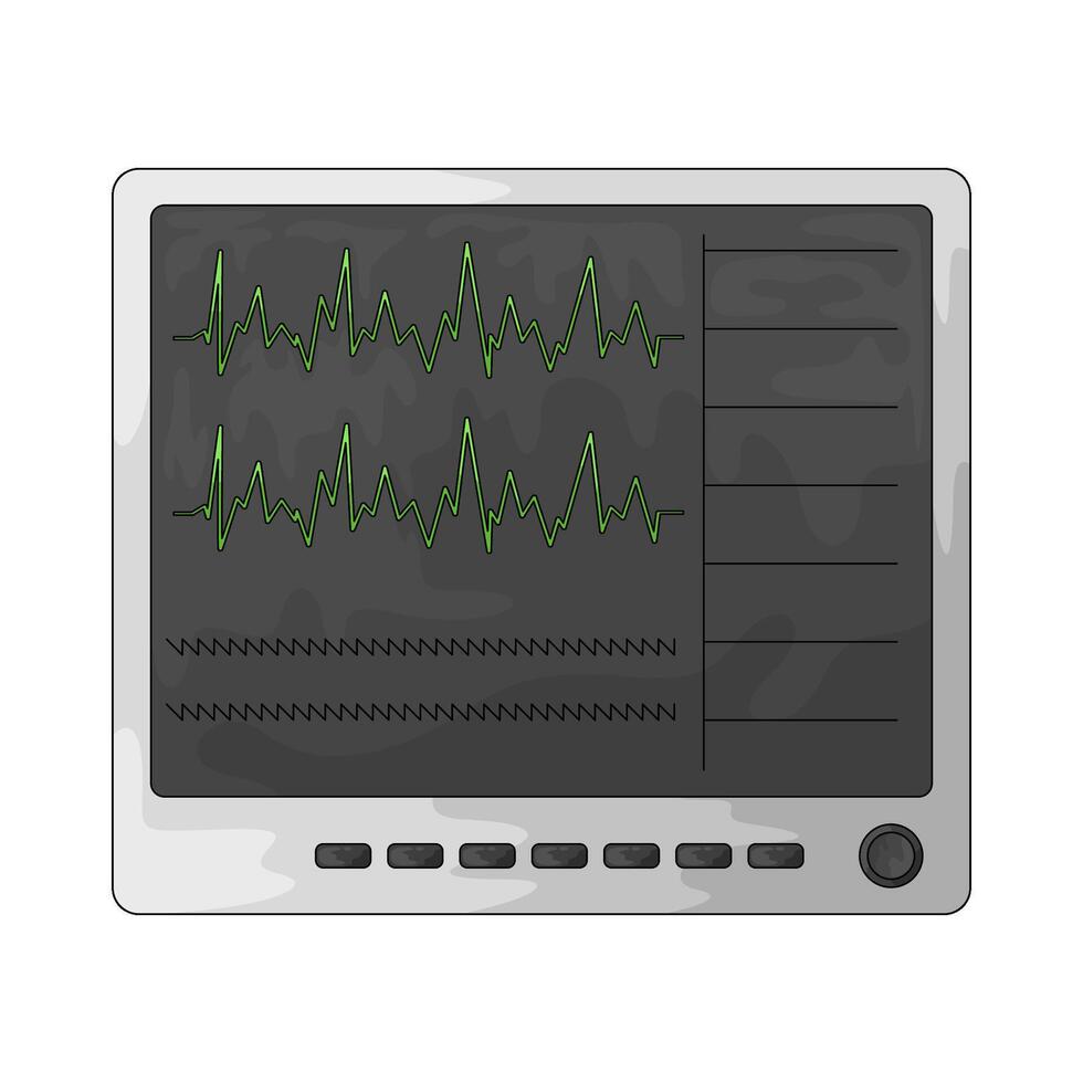 ECG Monitor illustration vector