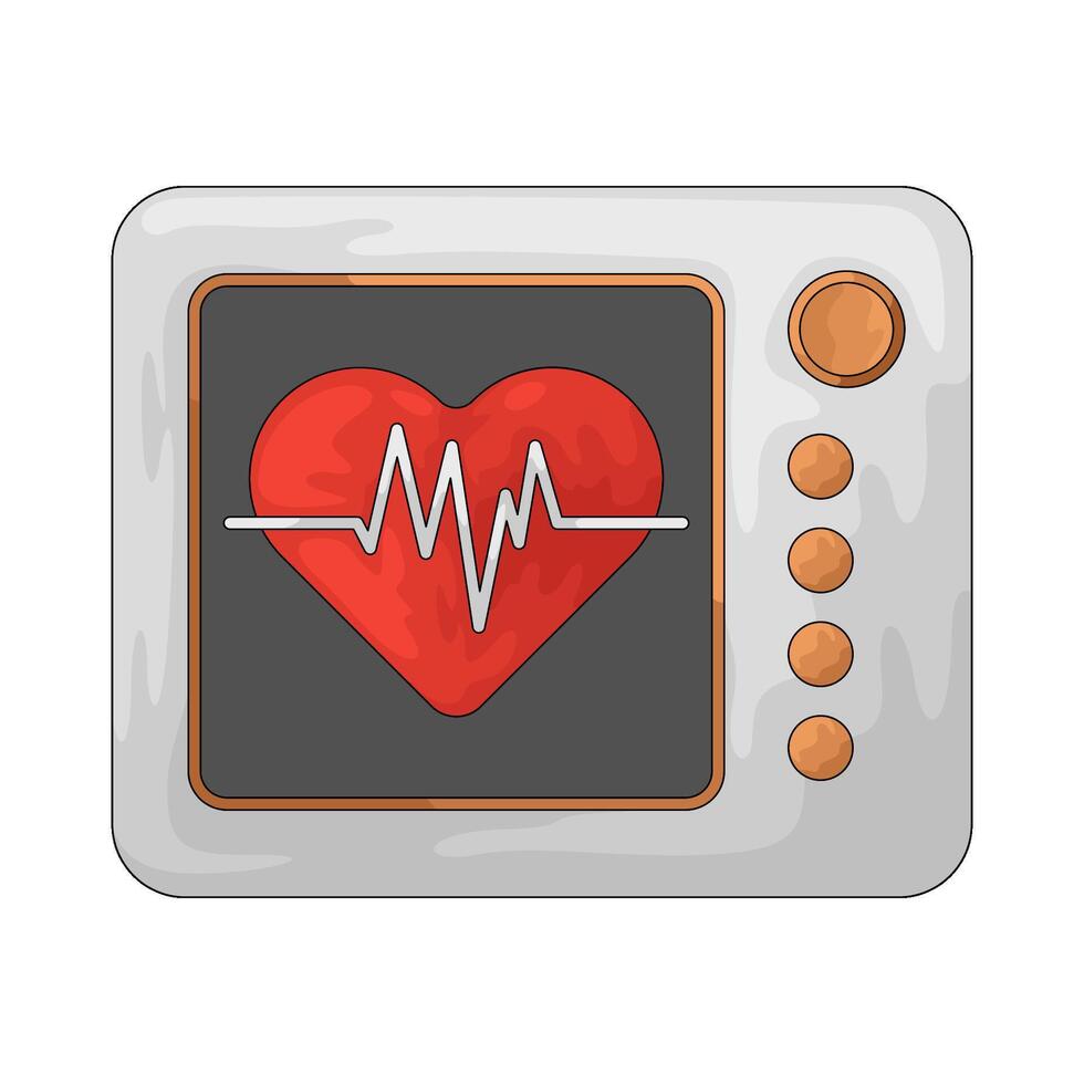 Hospital Heart Monitor vector