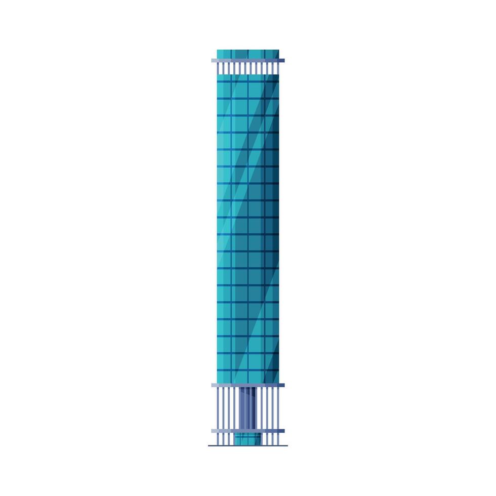 Modern Skyscraper, City Business or Residential Building Exterior Illustration vector