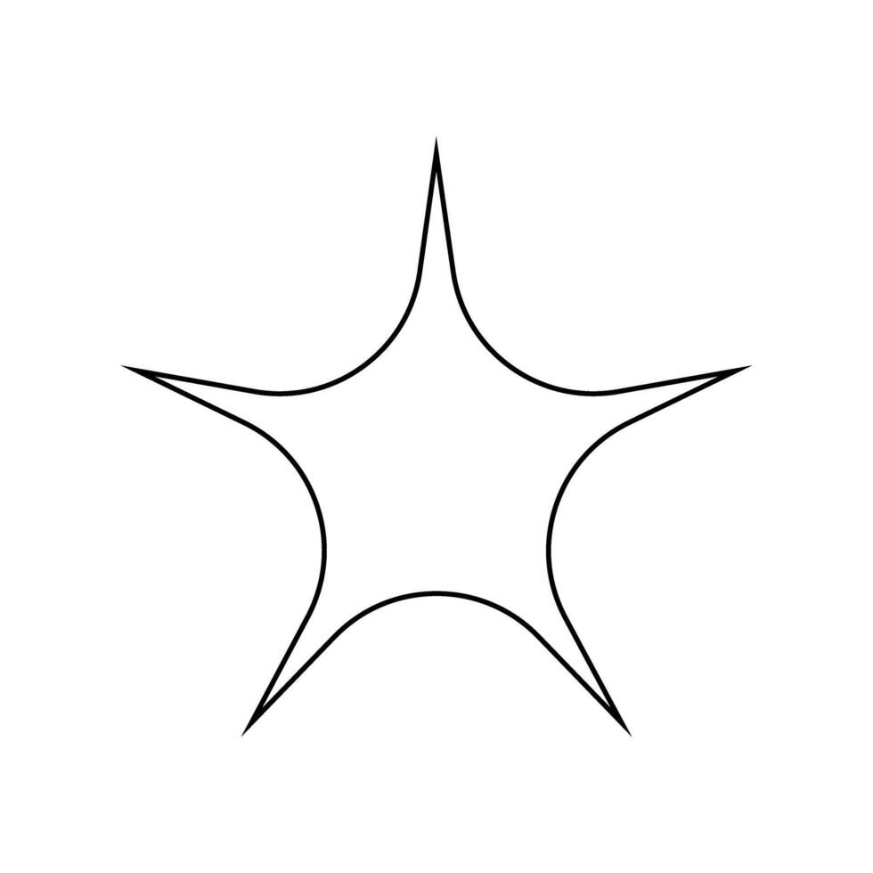 Star icon illustration symbol design style. Star symbol for web site and apps vector