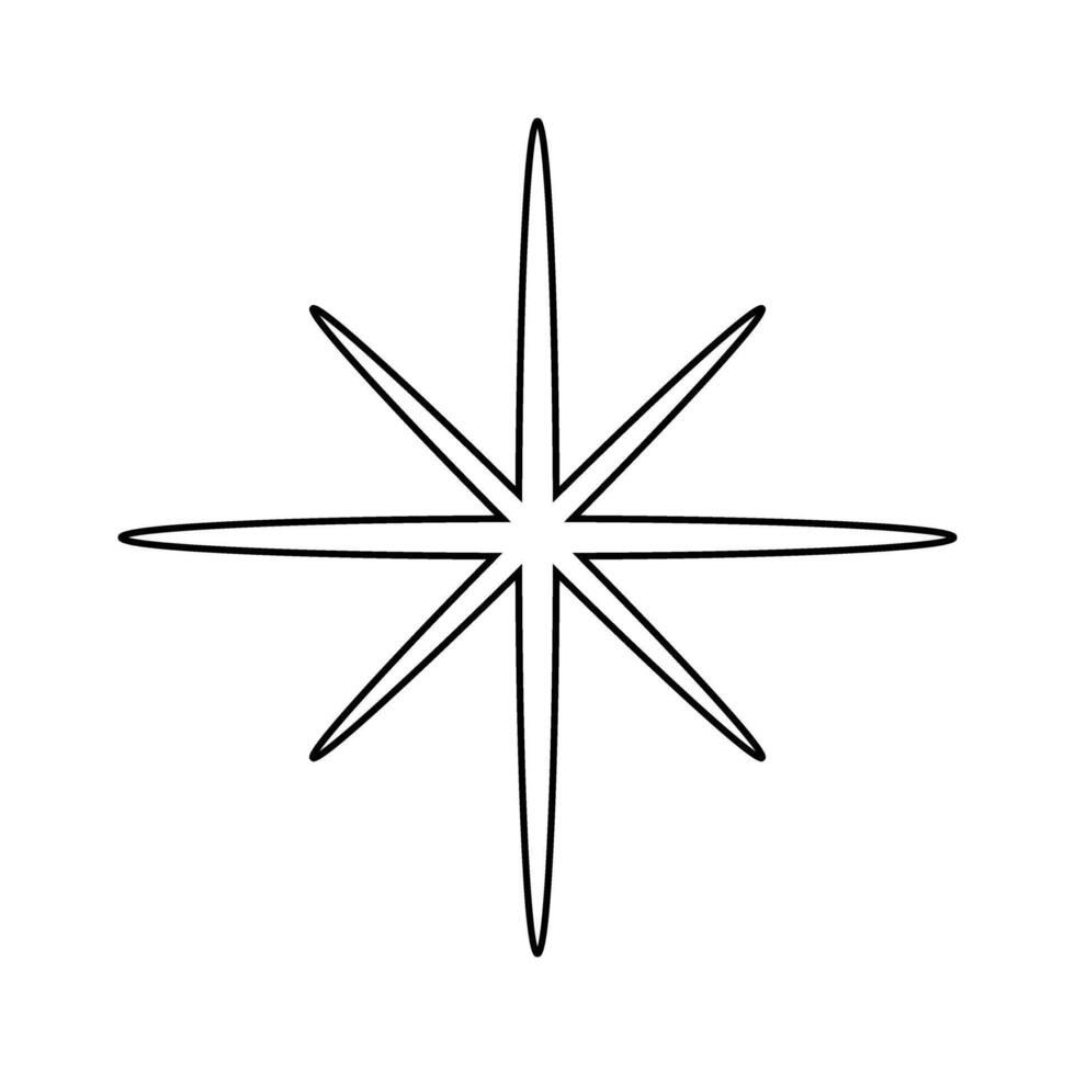 Star sign in trendy flat style isolated on white background. Star symbol for your web site design, logo, app, UI. vector