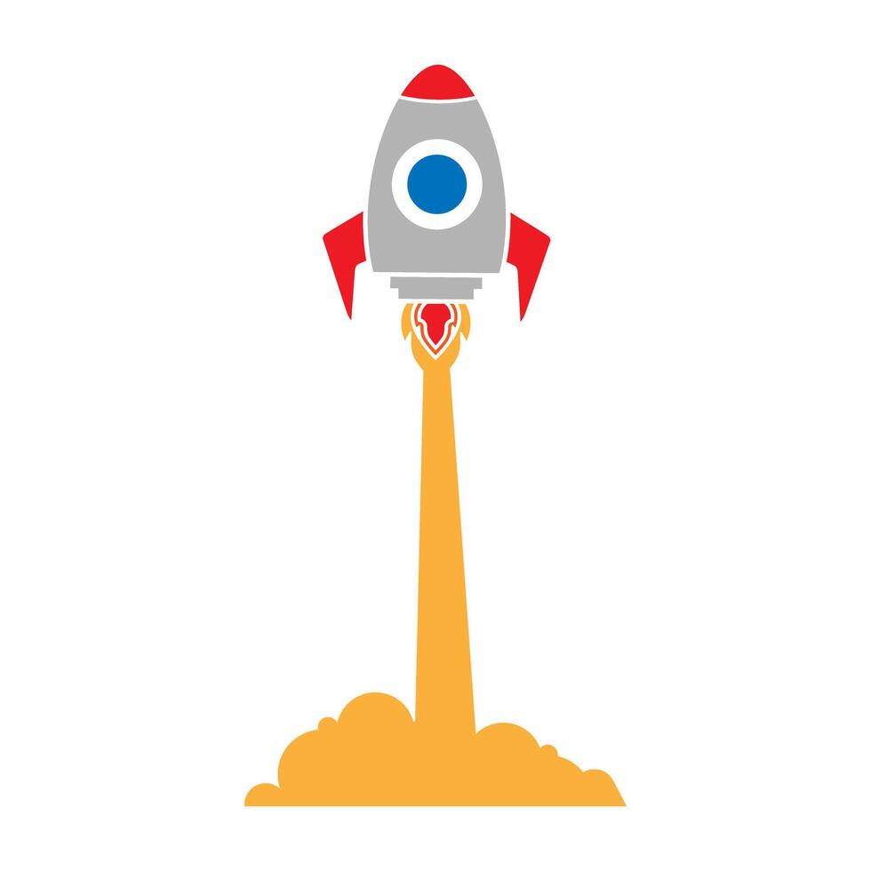 Rocket icon . Space Craft illustration sign. Space shuttle symbol or logo. vector
