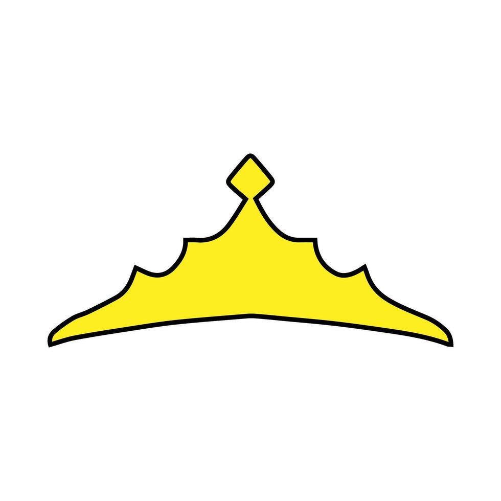crown icon over white background. illuatration. vector