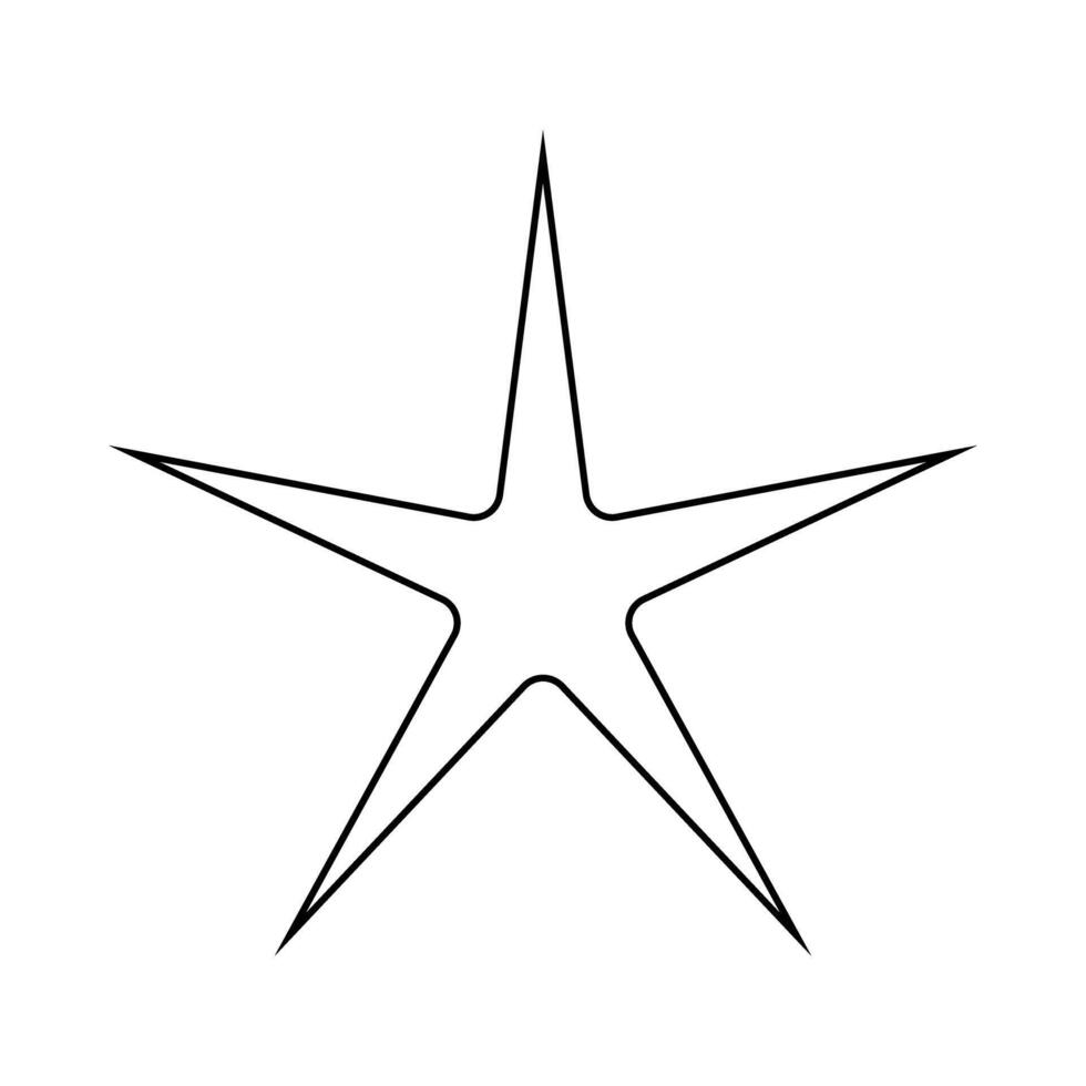 Star logo illustration sign design style. Star symbol for web site and apps vector