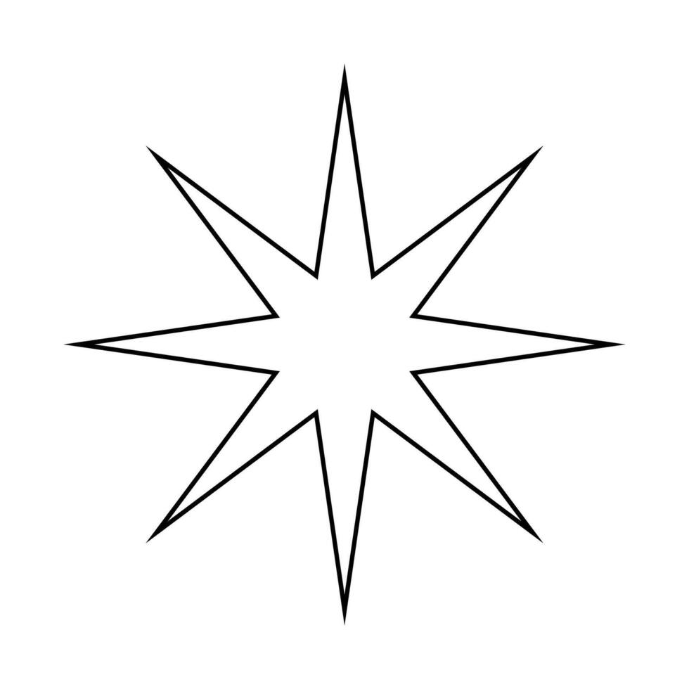 Star icon. Star sign. Star symbol isolated on white background vector