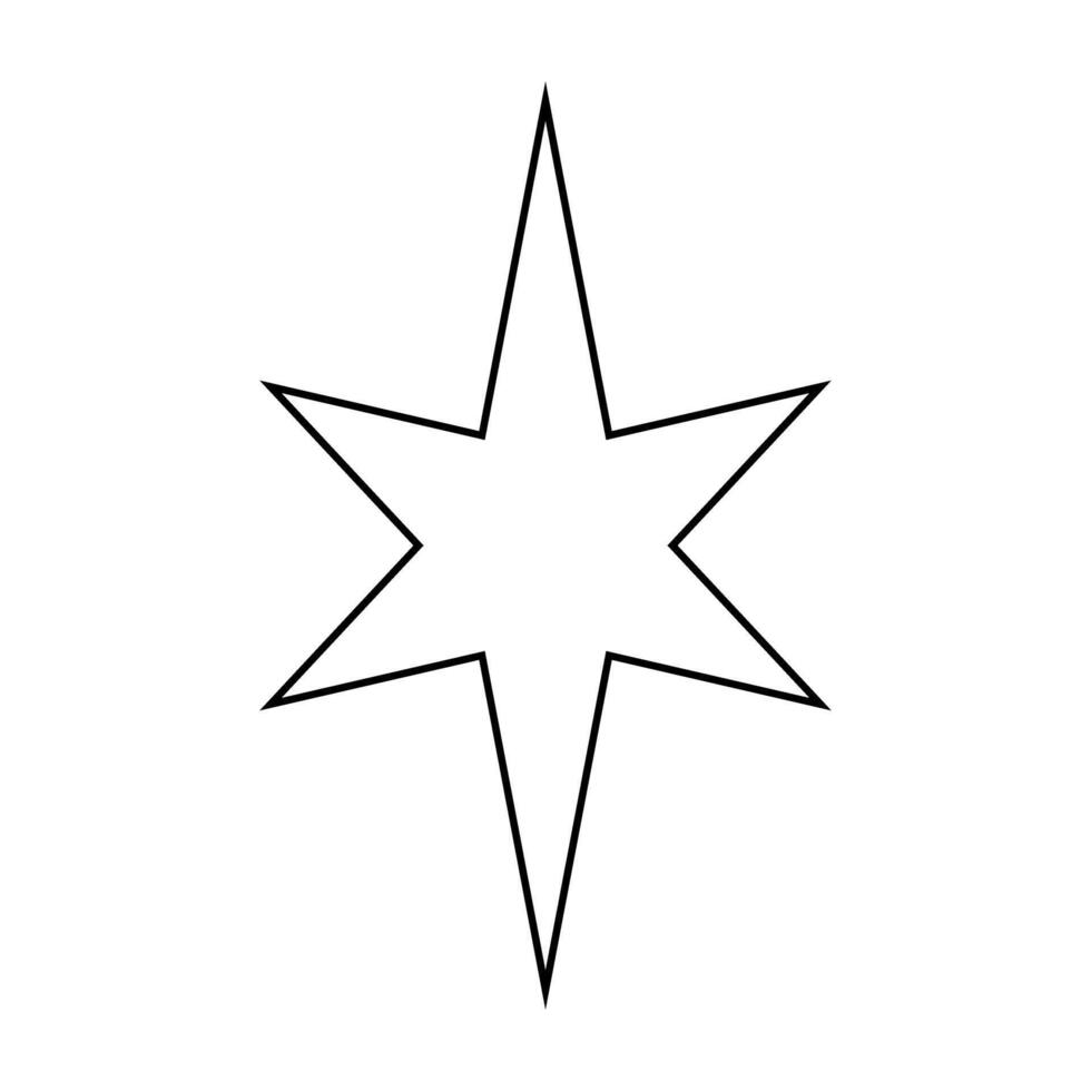 Star icon illustration sign design style. Star symbol for web site and apps. vector