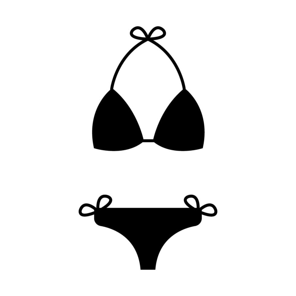 Swimsuit icon. Simple illustration of swimsuit icon for web vector
