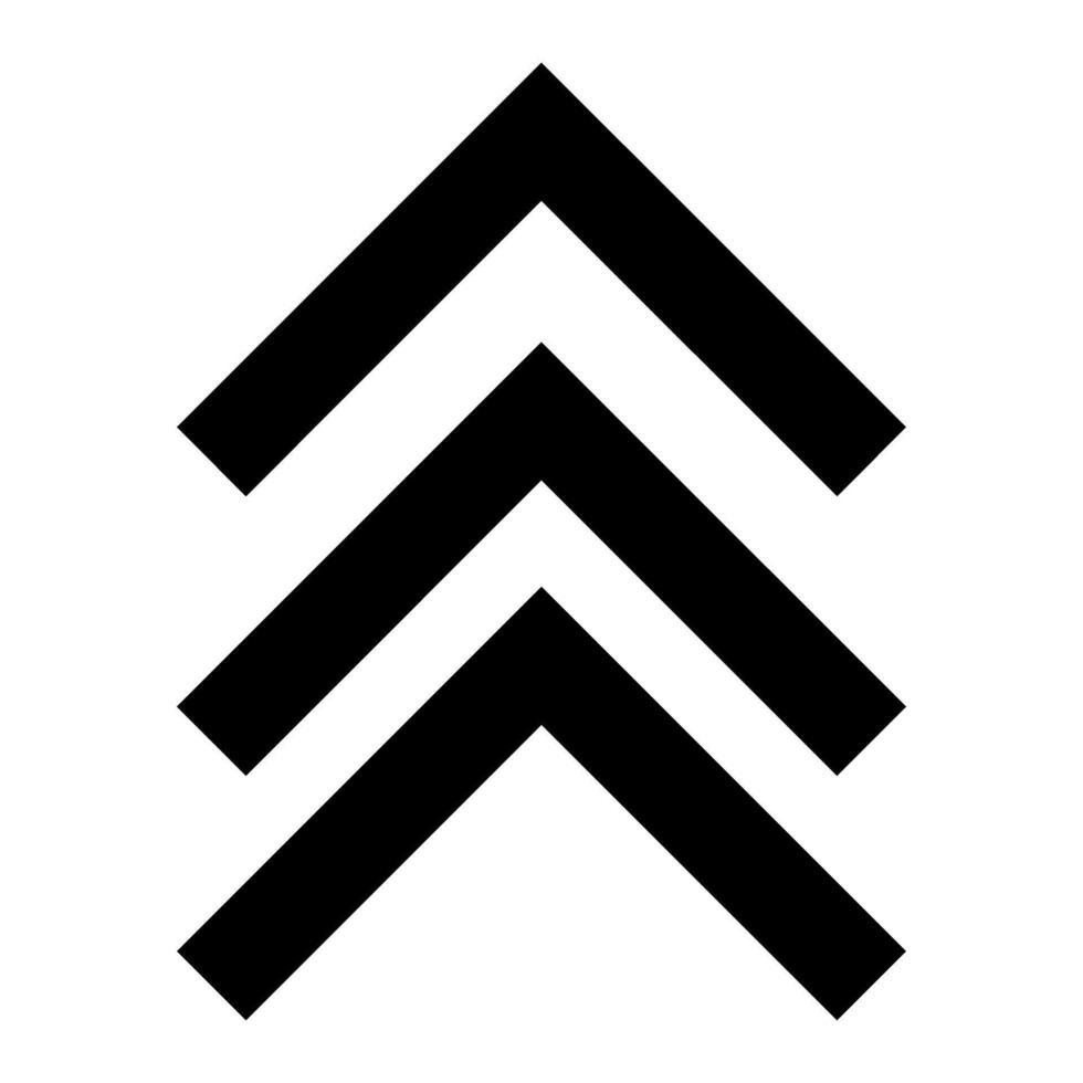 Up arrow icon. scroll illustration sign. Direction logo. vector
