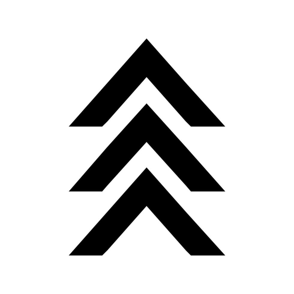 Arrow up icon, illustration. Flat design style eps 10 vector