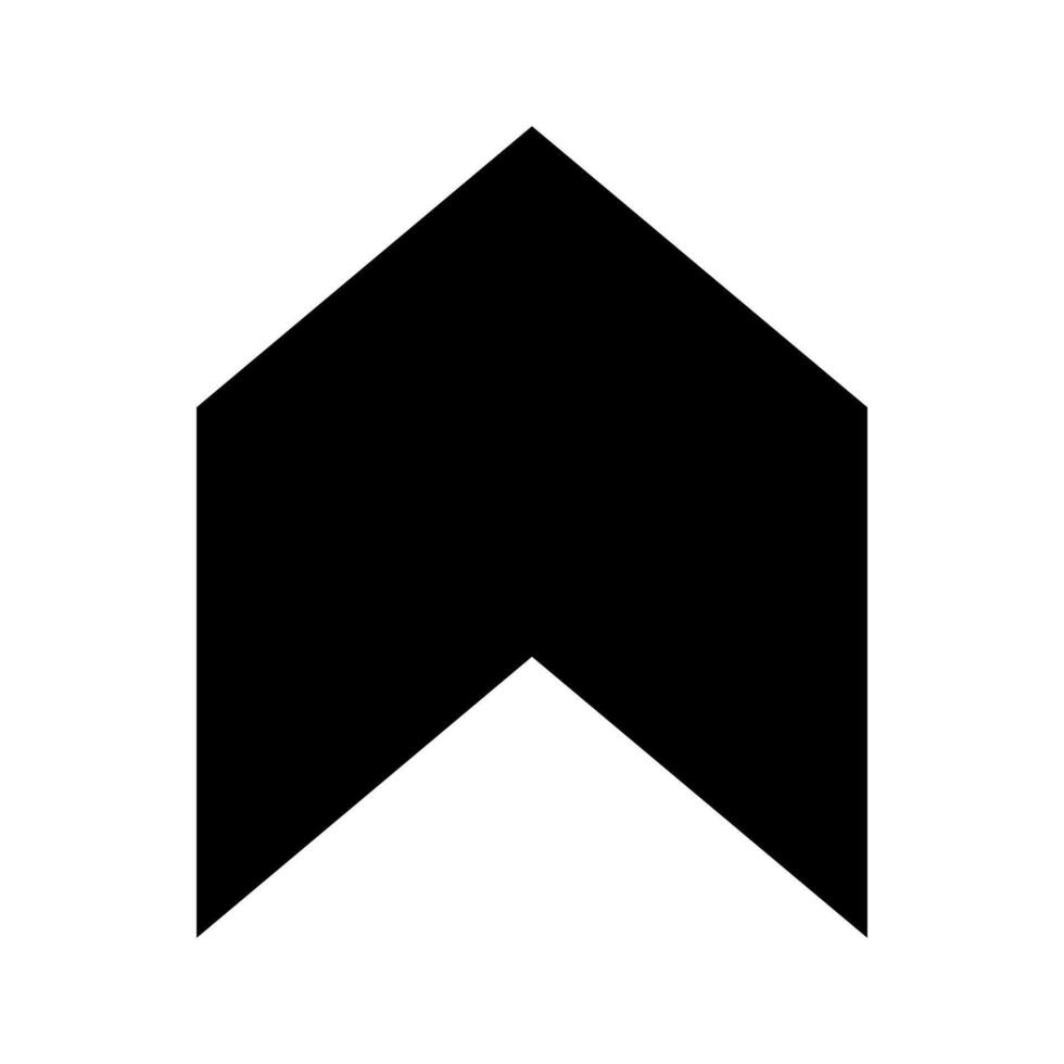 Arrow up solid icon, graphics, a solid pattern on a white background, eps 10. vector