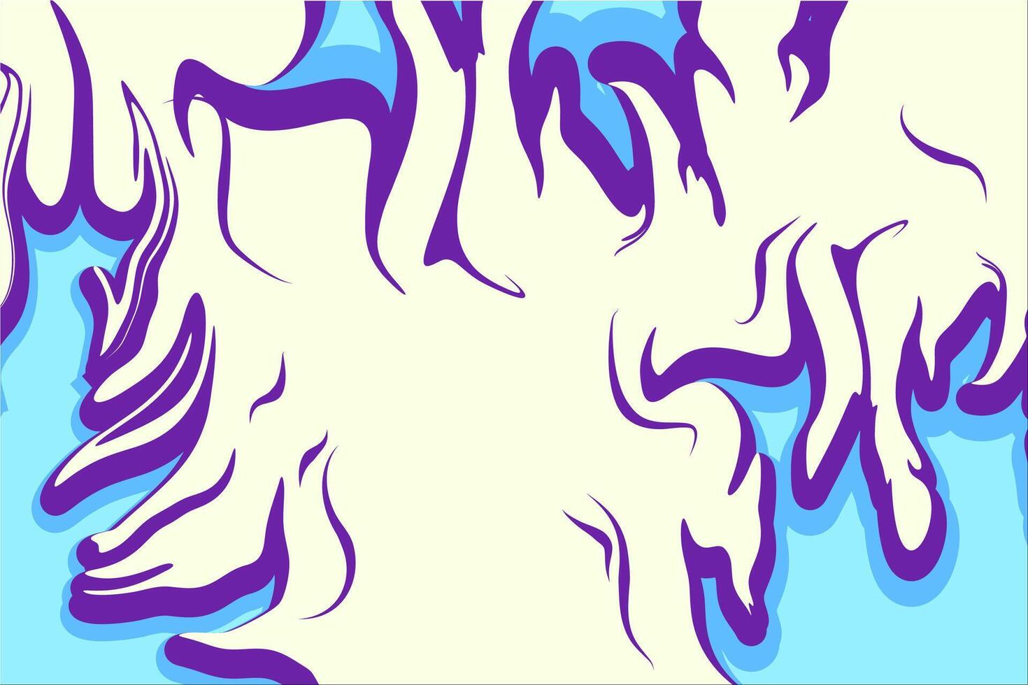 Abstract Flame Background Illustration, blue fire vector