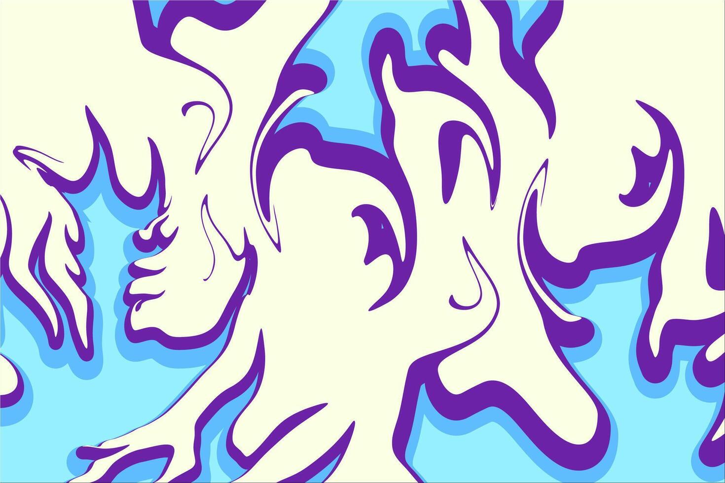 Vibrant abstract flame background, blue fire background vector