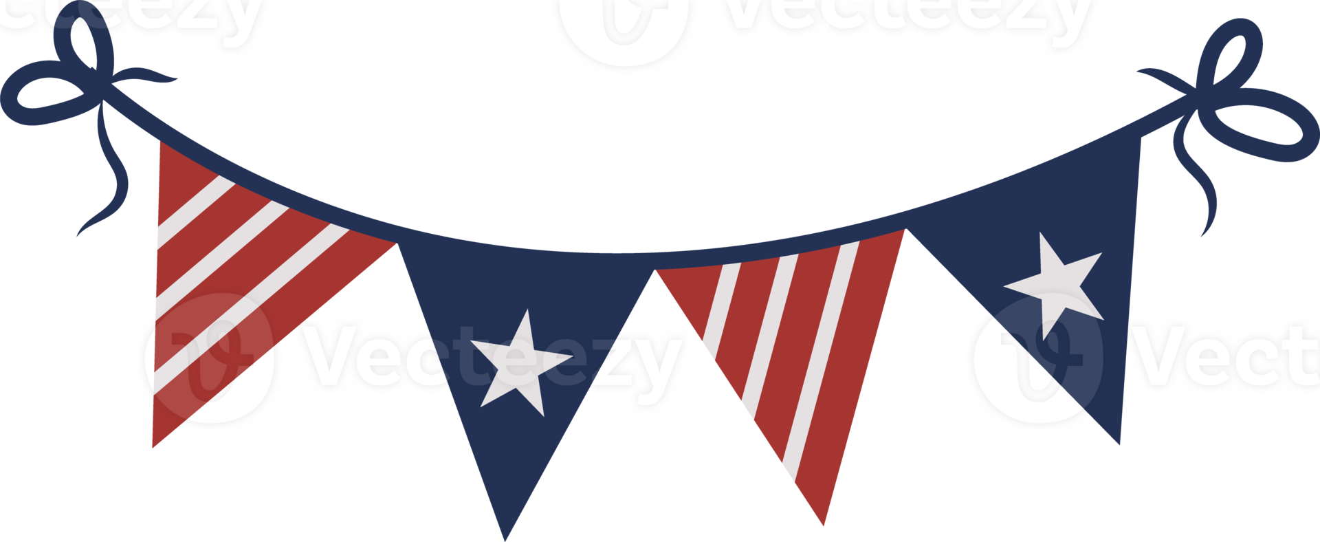 Stars and Stripes Patriotic Bunting Illustration png