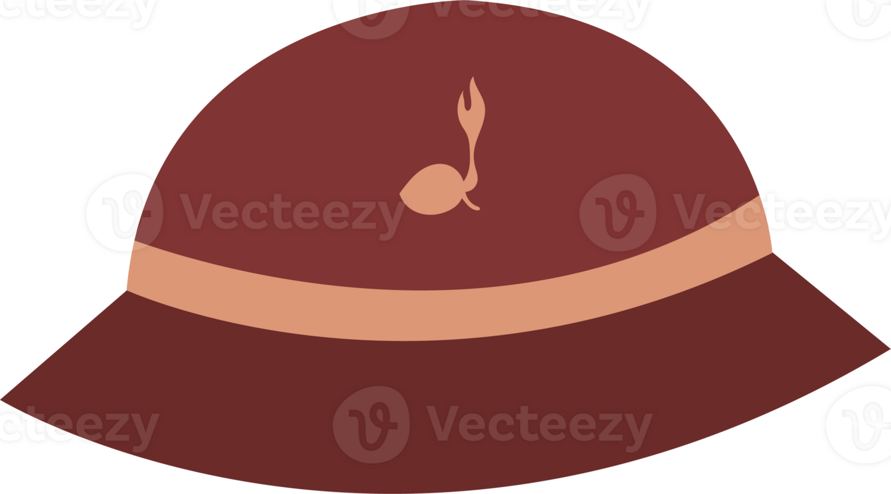 Illustration of a Scout Hat with Emblem png