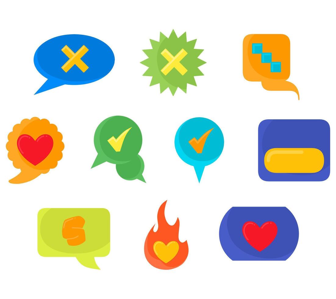 A simple organic social media icon set for lifestyle blogs, and modern digital interfaces vector
