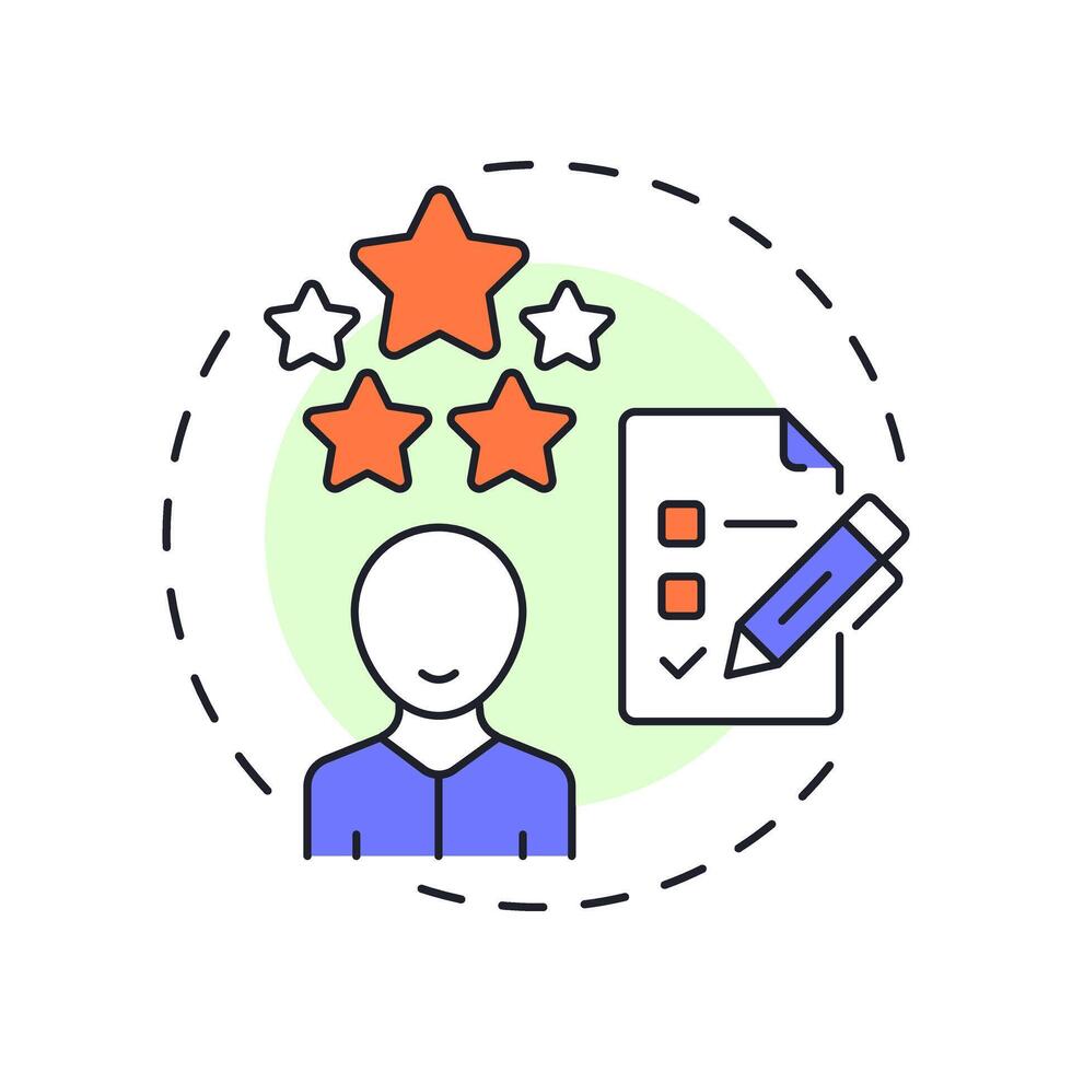Talent pipeline forecasts multi color concept icon. Predicting company staff needs. Workforce insight. Round shape line illustration. Abstract idea. Graphic design. Easy to use blog post vector