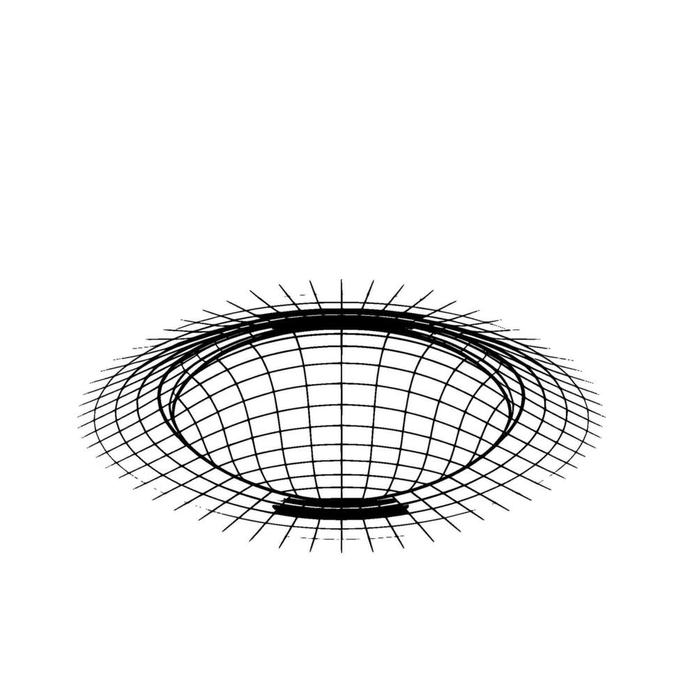 Abstract Wireframe Sphere Minimalist, Scientific Concept, Digital Art vector