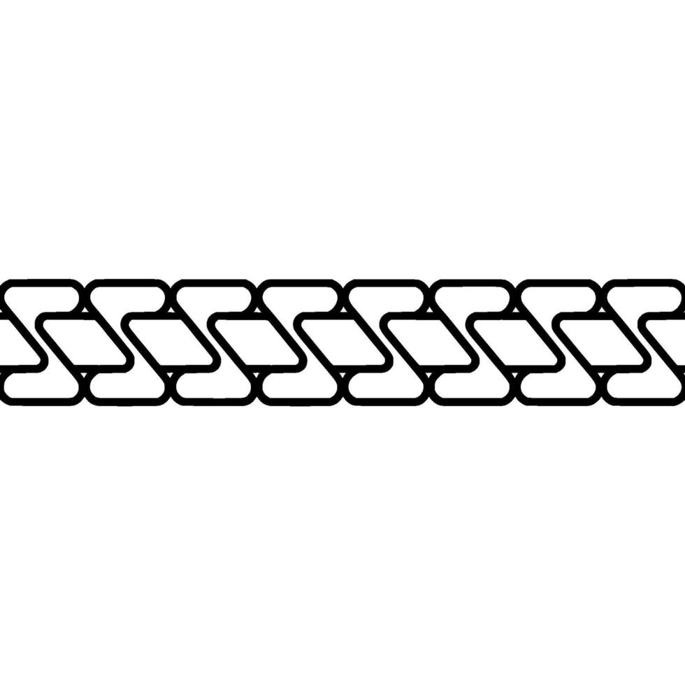 Abstract Geometric Border Pattern on White Background vector