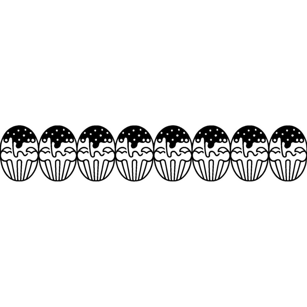 Minimalist Ice Cream Pattern on White Background vector