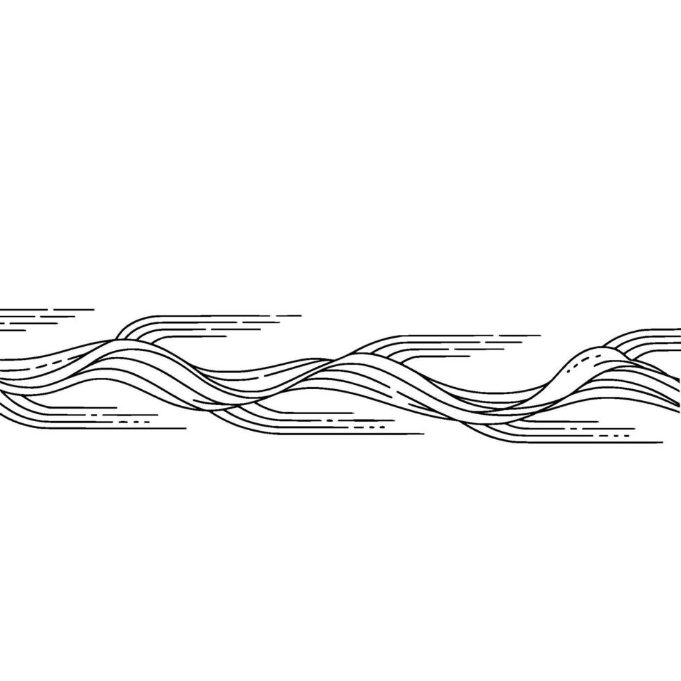 Abstract Minimalist Black Line on White Background vector