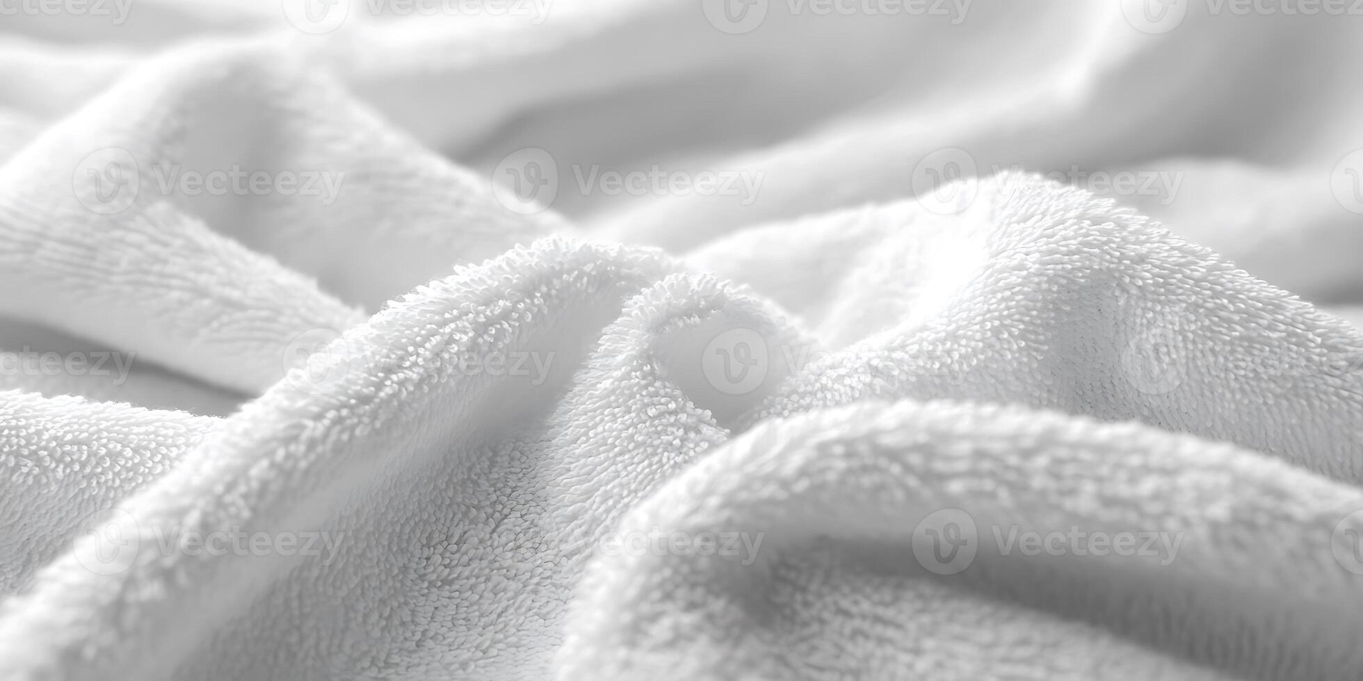 Soft white fabric with delicate folds and subtle textures photo
