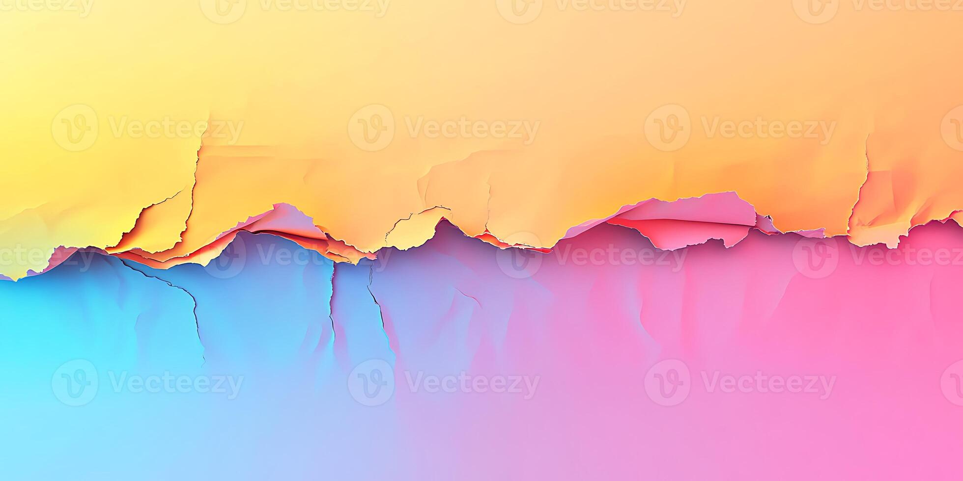 colorful torn paper background with a rainbow photo