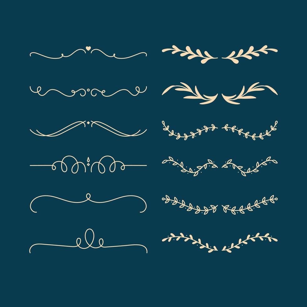 11 Ornamental curls, swirls divider and filigree ornaments design collection for wedding and calligraphy decoration.gree ornaments vector
