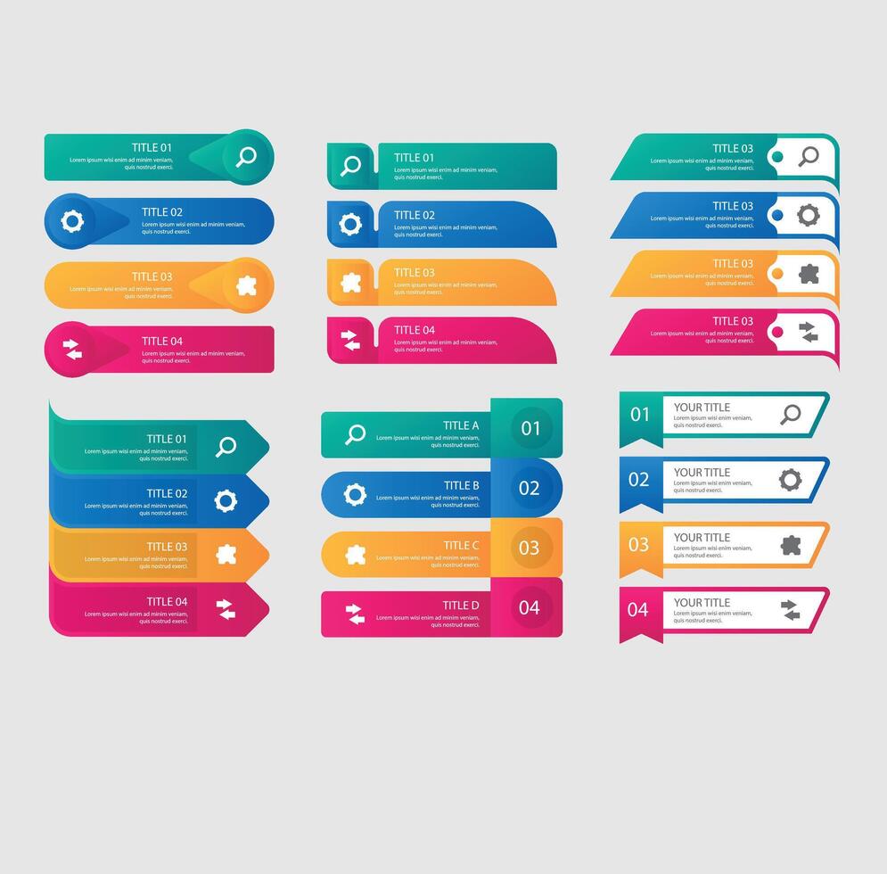 this Infographics element collection with flat style. minimal banner. vector