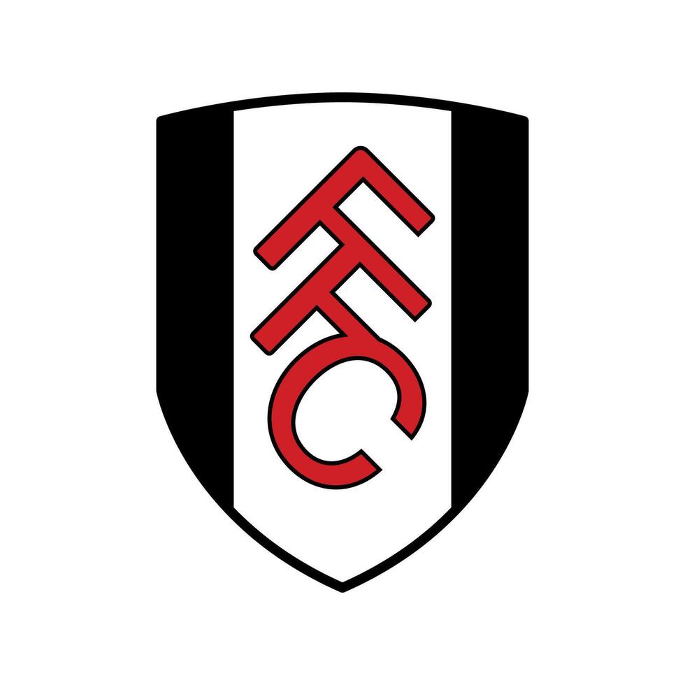 Fulham FC Shield Logo Football Club Icon Digital Download vector