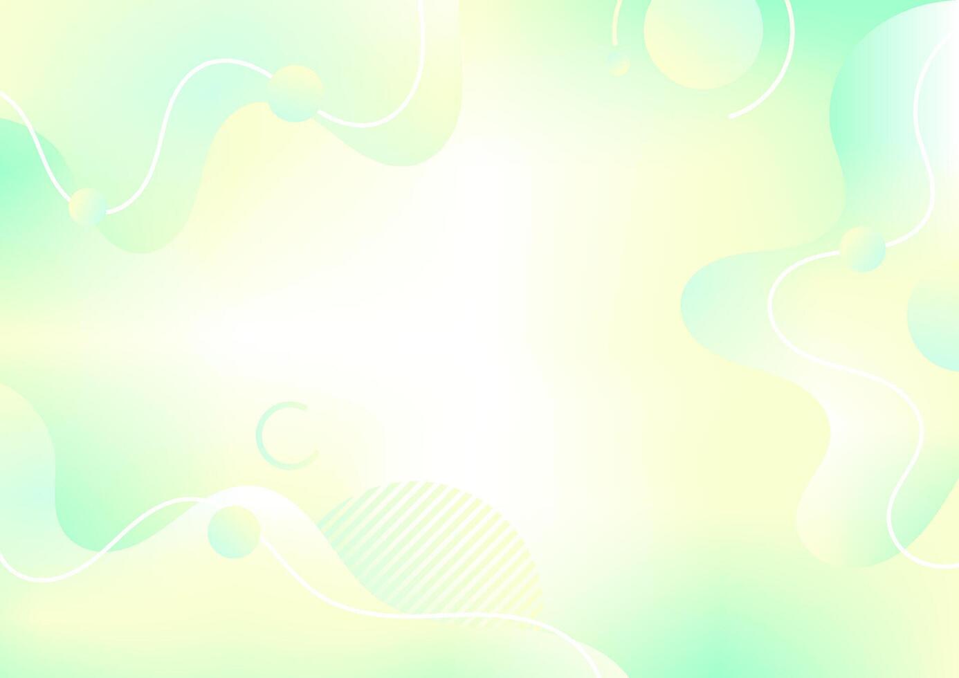 000abstract fluid shape green yellow gradient background with line and geometric vector