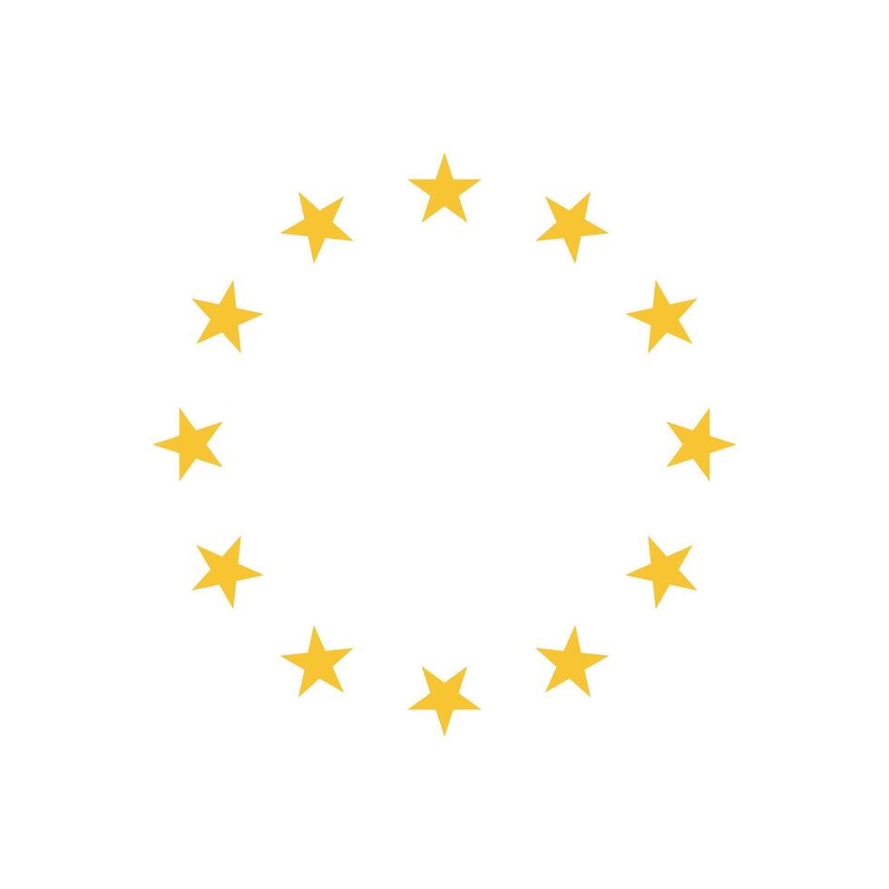 europe star circle logo design concept idea vector