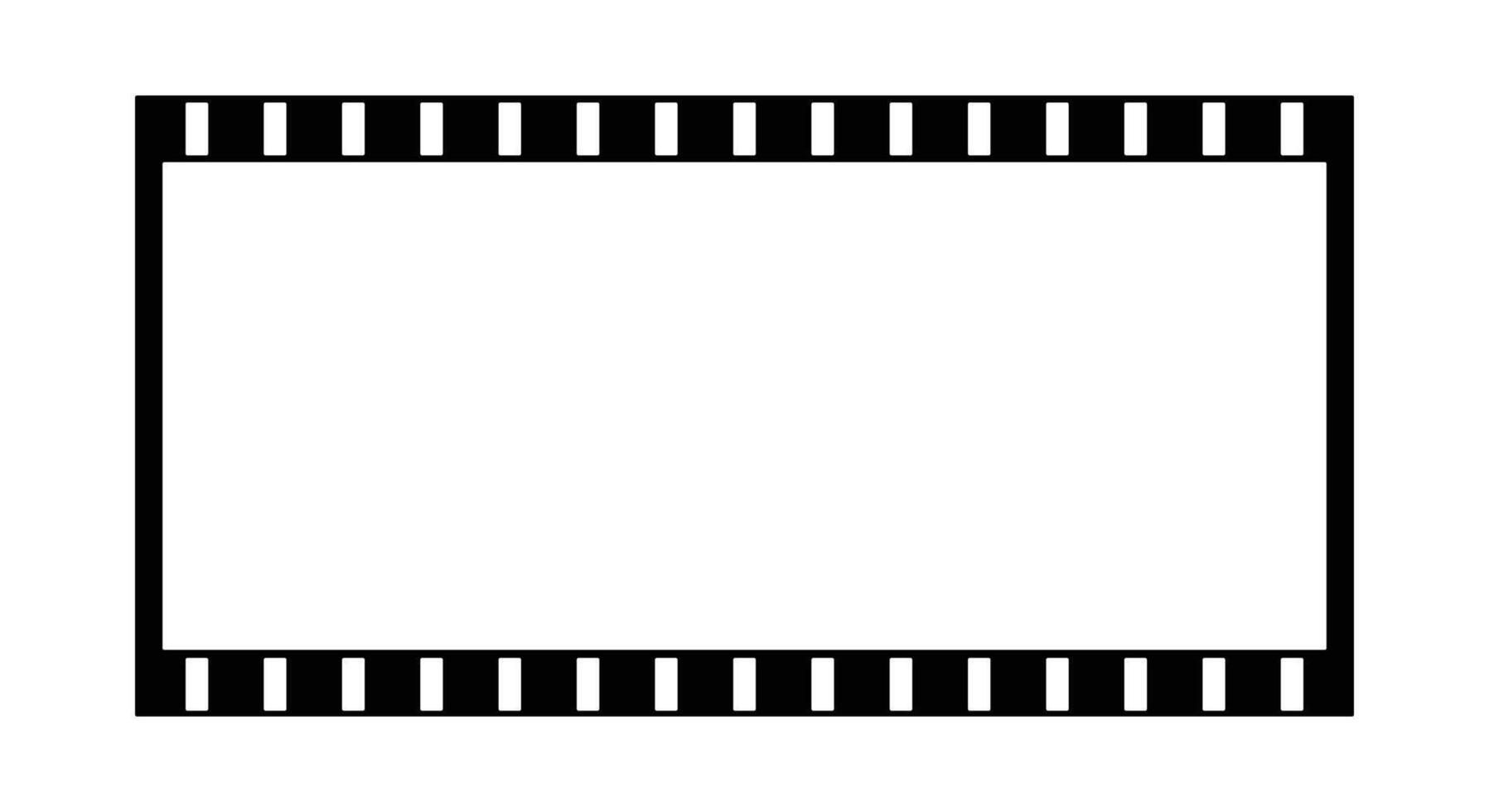 film strip frame background design template vector