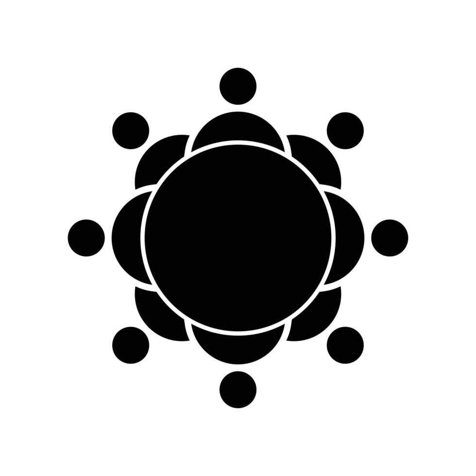 team meeting icon design template vector