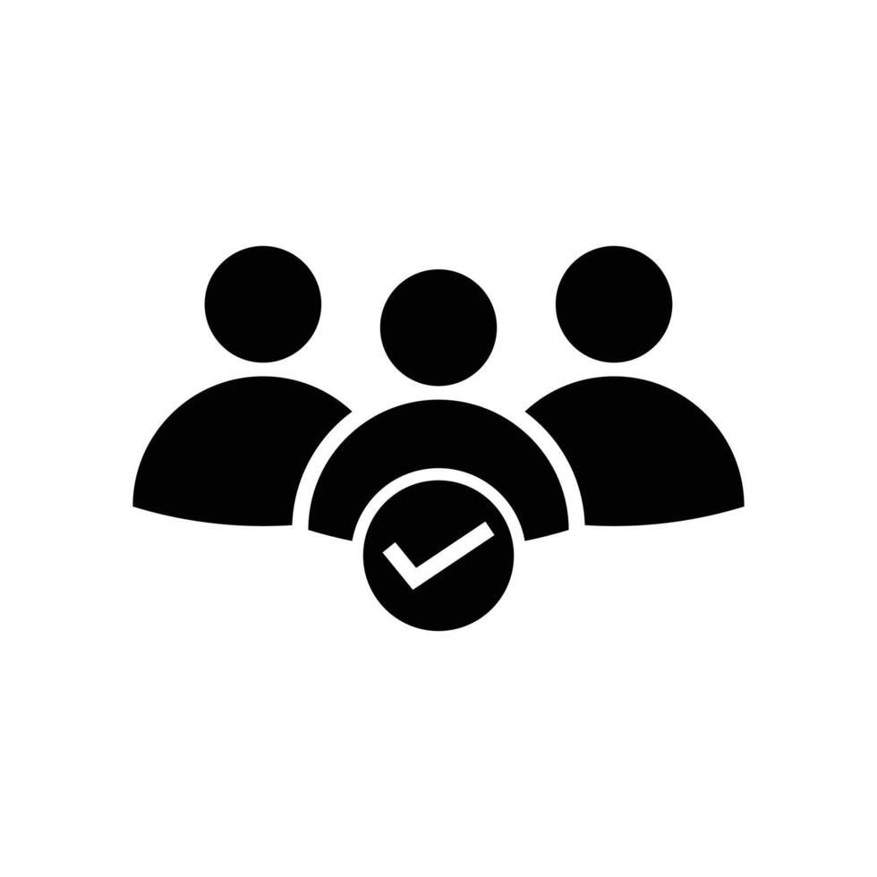 join the community icon design with checkmark vector