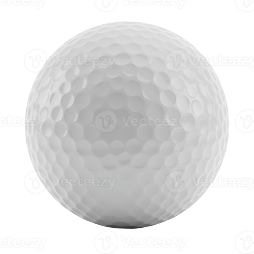 Isolated Golf Ball on Transparent Background for Sport and Recreation png