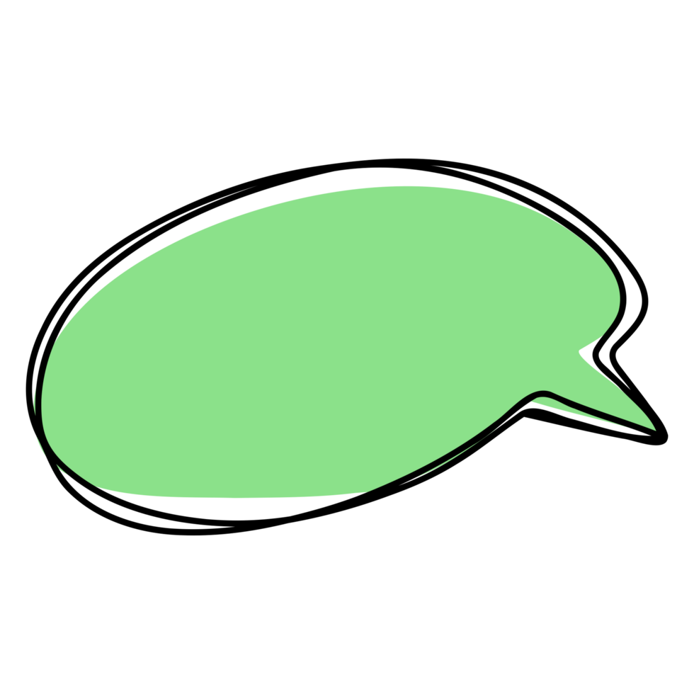 Comic script bubble wiggly png