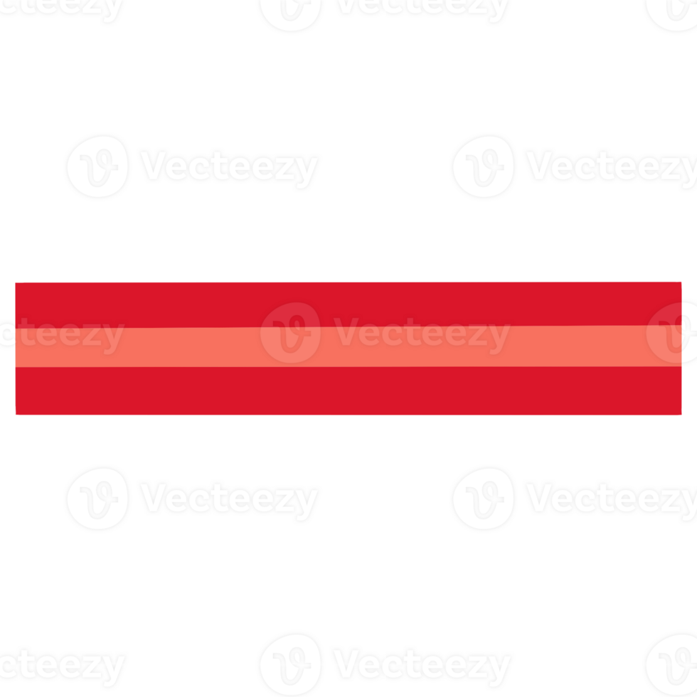 red stripe on transparent background png