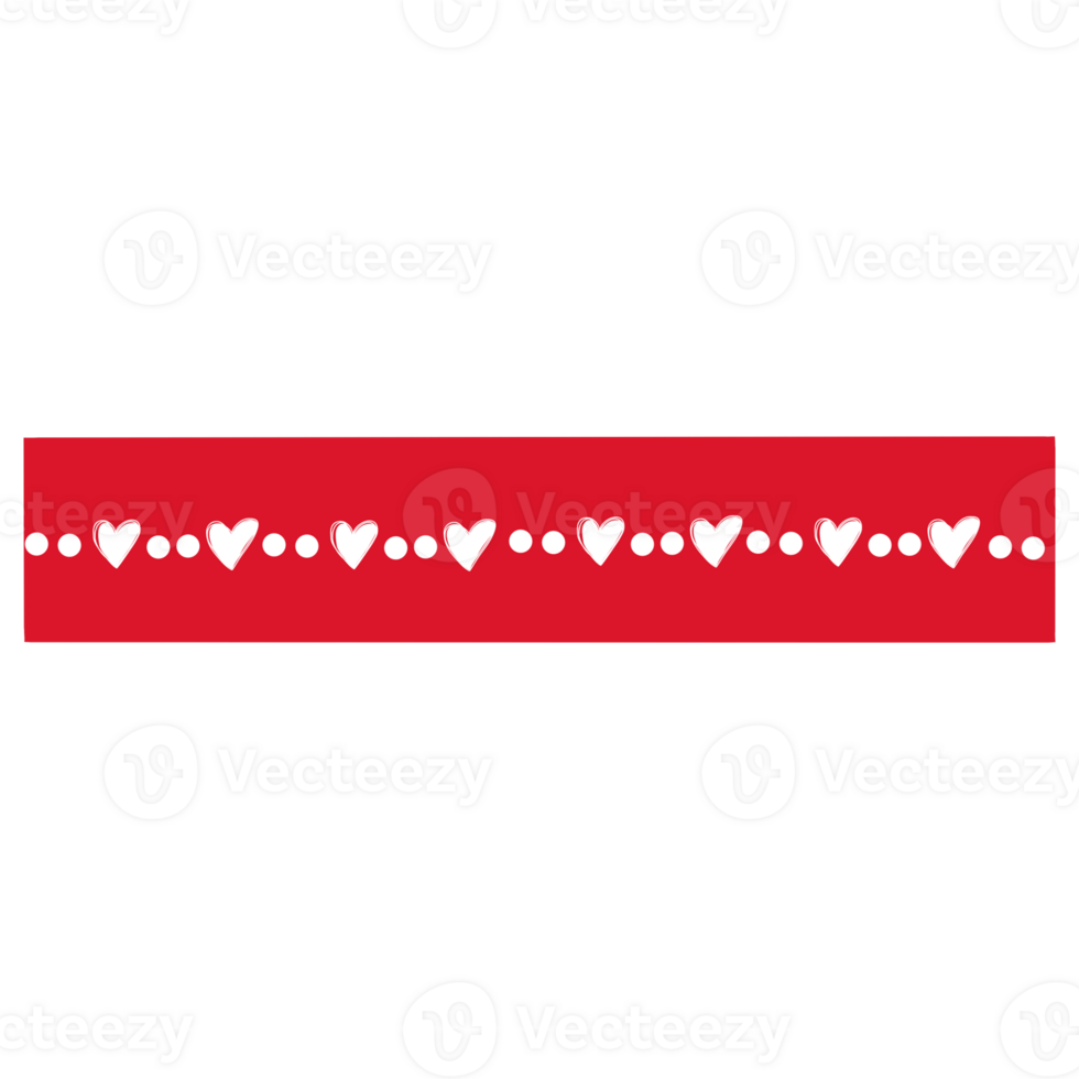 Red Valentine washitape png
