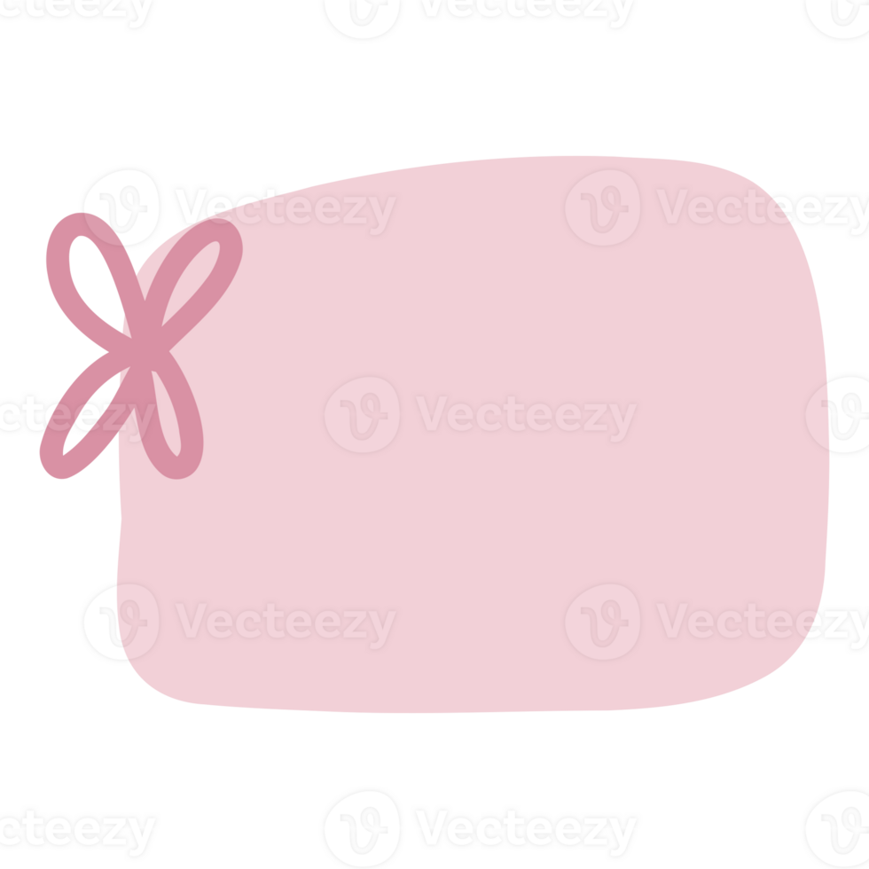 Sticky notes with cute bow png