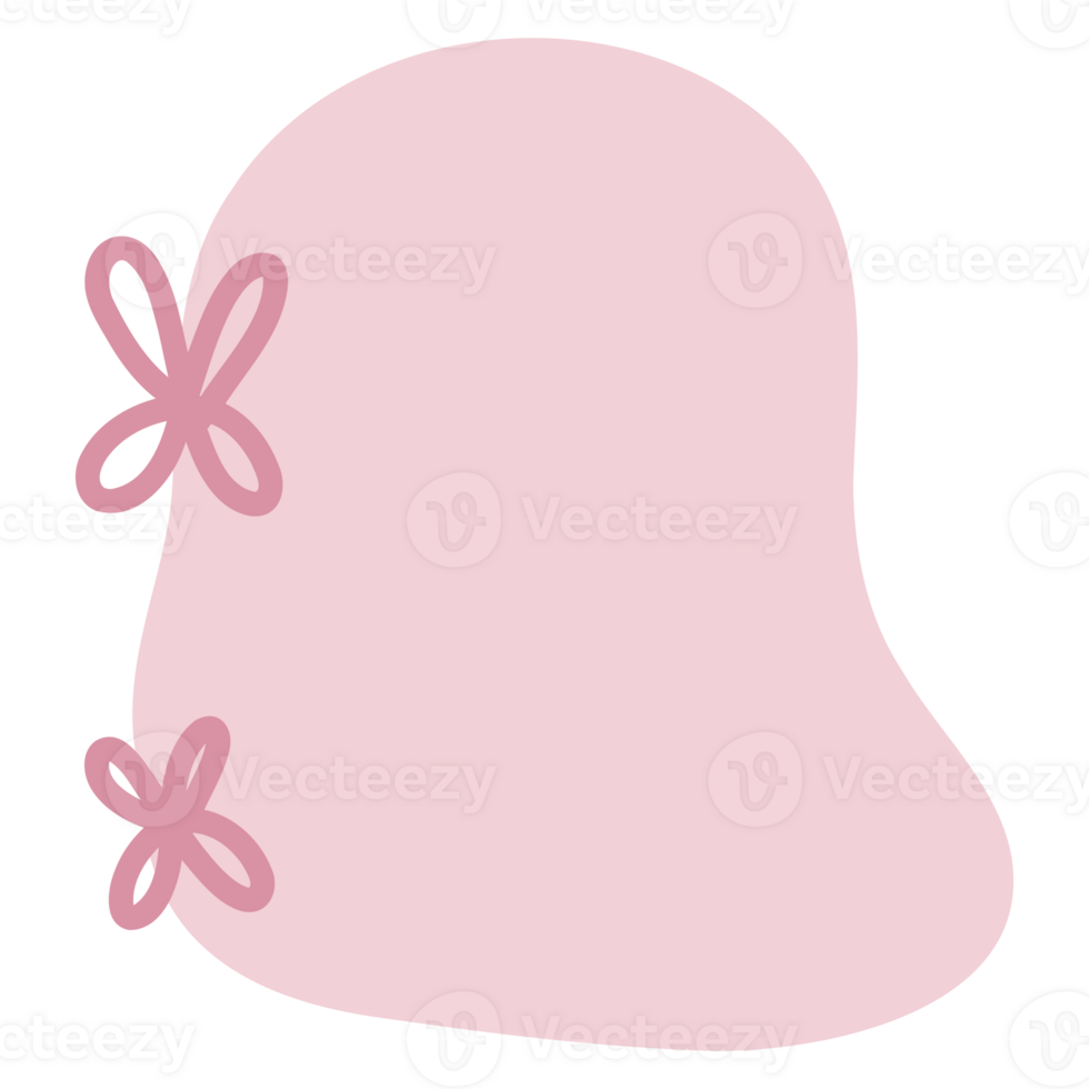 Decorative pink abstract png