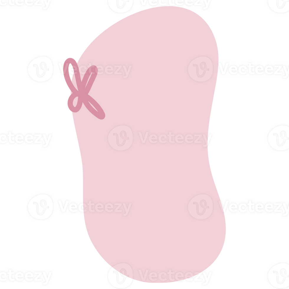 Sticky notes with pink bow png