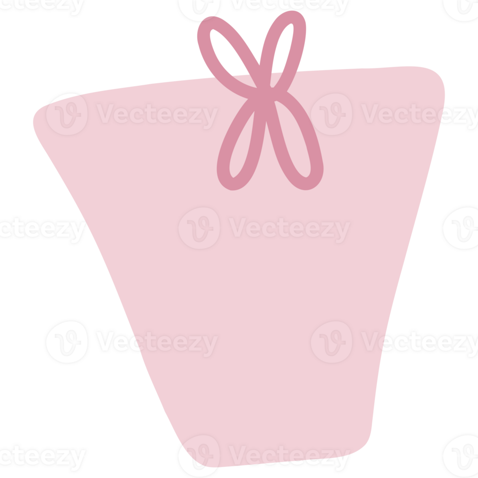 pink gift bag clipart png