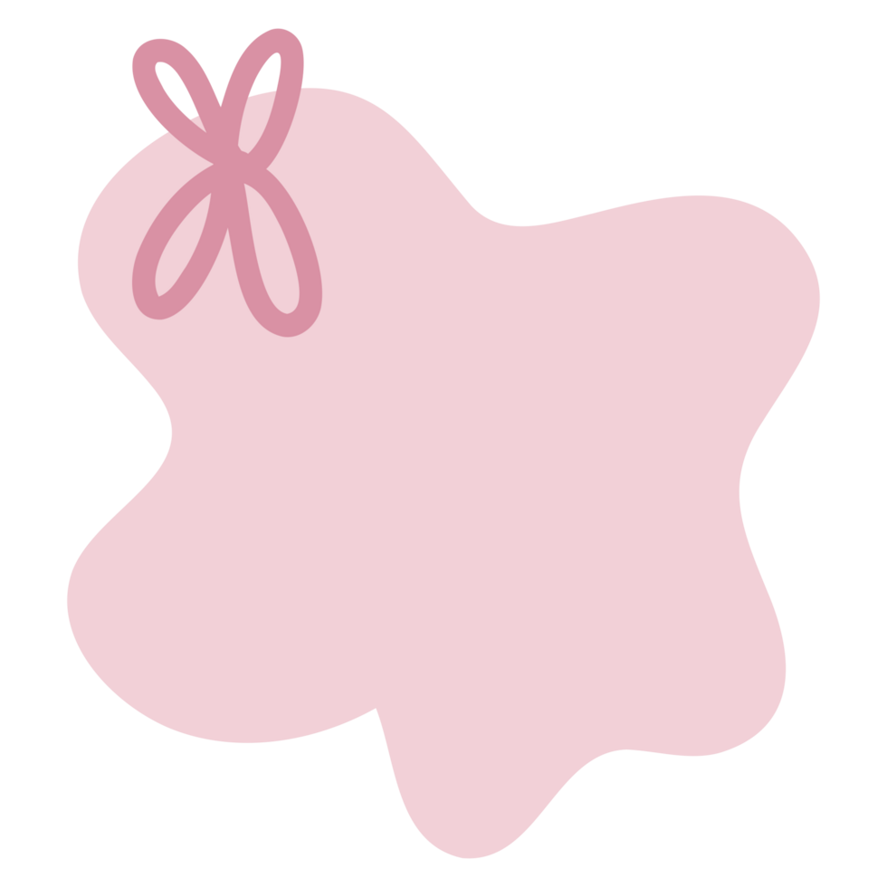 Simple shape with bow png