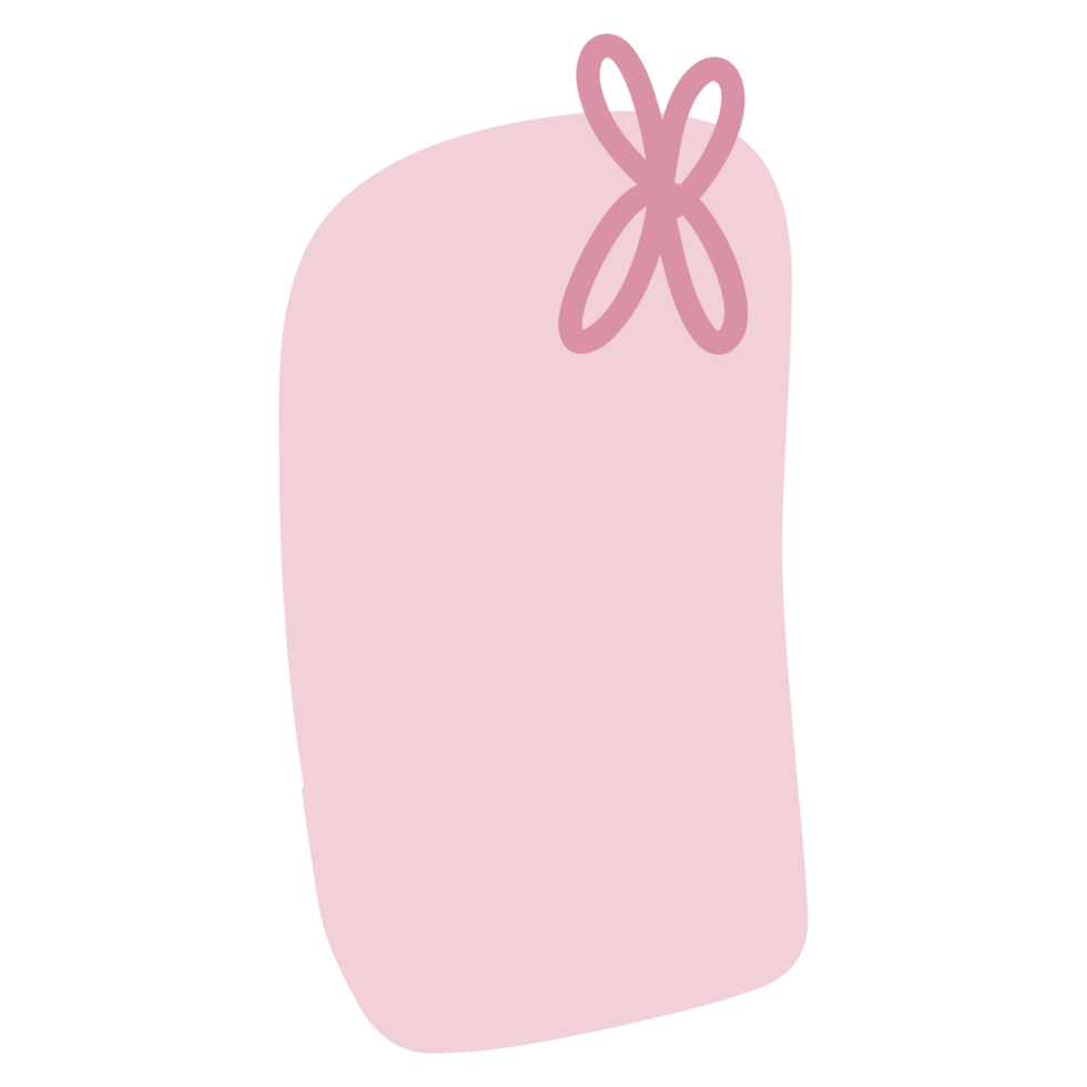 Pink shape bow png